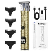 Fannas Hair Clippers cordless design with USB recharge for travel trims