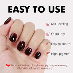 Nail swatches before and after using FANNEST to illustrate extension and strength