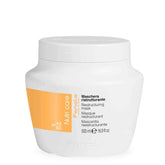 Fanola Deep Conditioning Hair Mask bottle pour image shows hydrating treatment for damaged hair.
