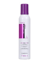 Fanola No Yellow Incredible Foam bottle closeup showing purple-toning for blondes.