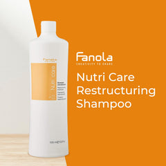 Foamy lather from Fanola Restructuring Shampoo on wet hair
