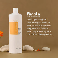 Fanola Restructuring Shampoo milk proteins support stronger hair