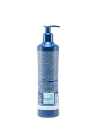 Fanola Wonder No Orange blue-toning mask applied to hair for brassy neutralization.