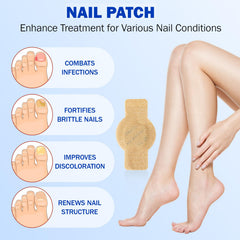 FANSHI Nail Patches overnight application view for easy, mess-free wear.