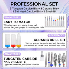 FANTEXY ball-head carbide bits for precise contouring of edges