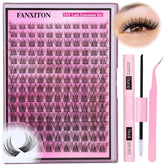 FANXITON lash-cluster-kit-154-pcs image shows varied lengths for customized looks.