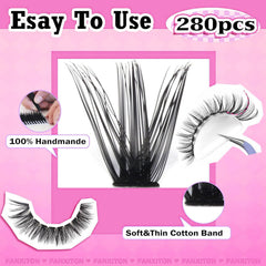 FANXITON mink-like fiber lashes offer soft, lightweight realism for comfortable all-day wear.
