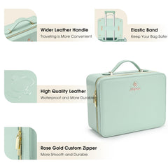 Faquenc detachable organizer with EVA dividers prevents damage and leakage