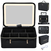 Faquenc LED mirror open view enables precise makeup application with bright, adjustable lighting