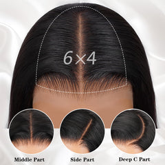 Farblick 6x4 HD lace front close-up showing realistic hairline and seamless blend
