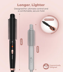 FARERY 1-Inch Thermal Brush 410°F heat enables fast salon-like curls.