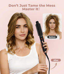 FARERY 1-Inch Thermal Brush one-button-start simplifies quick styling.