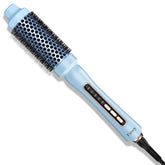 Farery Thermal Brush blue barrel closeup for smooth styling and durable bristles.