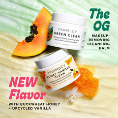 Farmacy balm-to-oil transformation during facial massage for luxurious cleanse