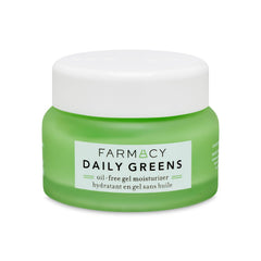 Farmacy Daily Greens moisturizer packaging highlights oil-free hydration.