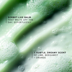 Farmacy Green Clean double-cleanse step shows initial cleanse before rinse.
