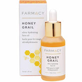 Farmacy Honey Grail face oil bottle delivers lightweight hydration and glow.