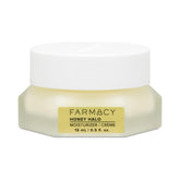 Farmacy Honey Halo ceramide cream jar highlights rich hydration for dry skin.