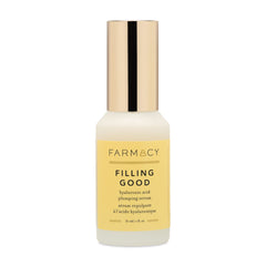 Farmacy Hyaluronic Serum bottle closeup highlighting hydration power for radiant skin