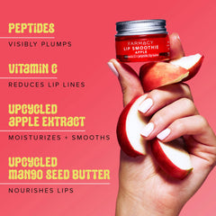 Farmacy Lip Smoothie application close-up—smooth lip texture after use.