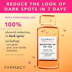 Farmacy TXA toner on cotton pad application for smoother skin texture.