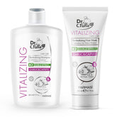 FARMASI Dr. C. Tuna Vitalizing Garlic Shampoo bottle hints at silky, hydrated hair.