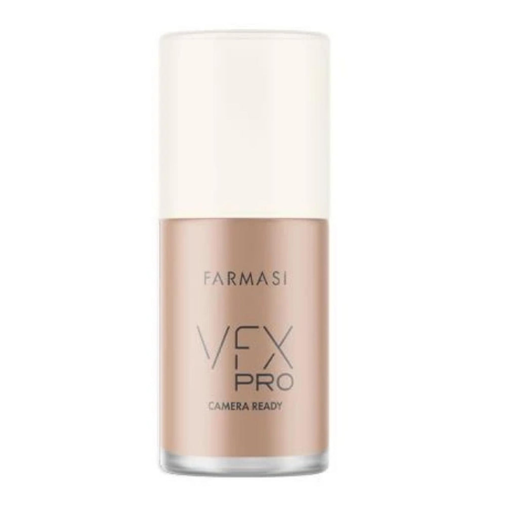 FARMASi Vfx Pro Foundation bottle pump delivers lightweight, matte coverage for all-day wear.