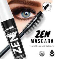 Farmasi Zen Extension Lash Mascara brush shot highlights the silicone applicator for controlled application