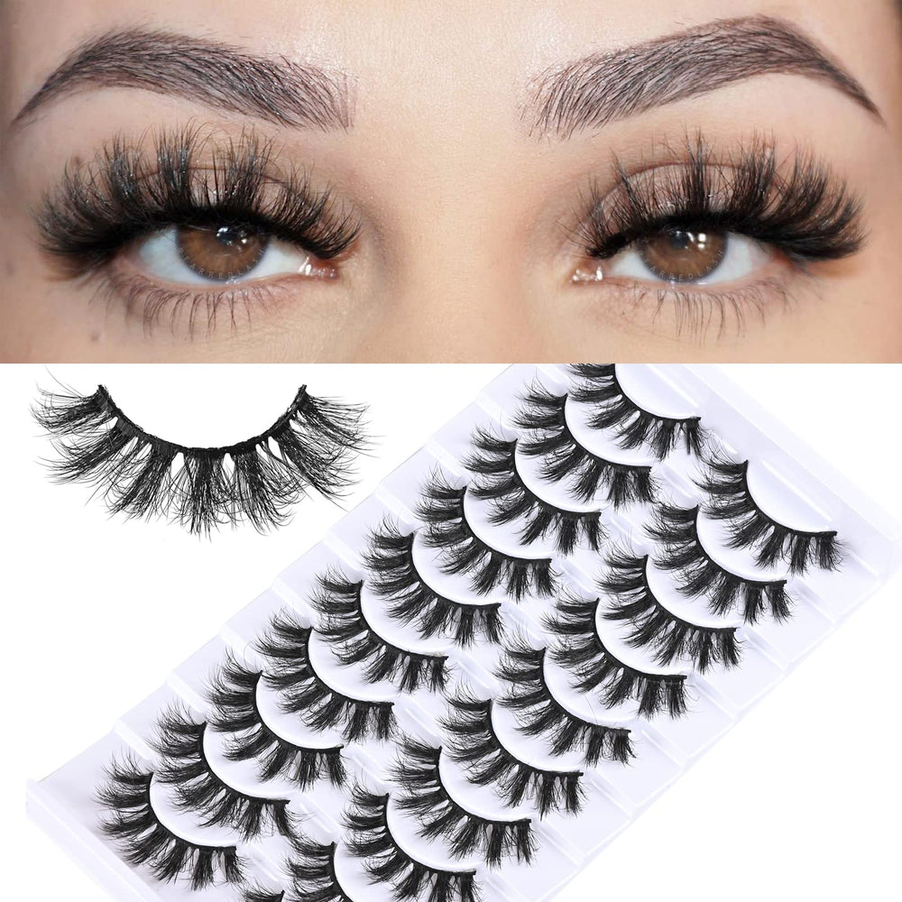 FARRED Fluffy Lashes 16mm spiky separates create dramatic outer corners for a cat-eye.