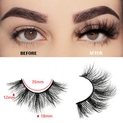 FARRED Wispy Lashes 10-pairs pack offers reusable lashes for versatile looks.