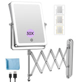 FASCINATE 5000mAh rechargeable makeup mirror with lighting for wireless, uninterrupted vanity sessions.
