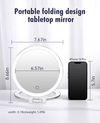 FASCINATE Magnifying Mirror with LED lighting for clear visibility