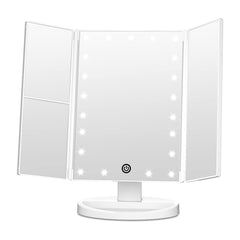 FASCINATE trifold mirror left panel with 2x magnification for precise brows