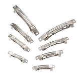 FASHEWELRY iron blank barrette 39mm close-up shows smooth finish for DIY styling.