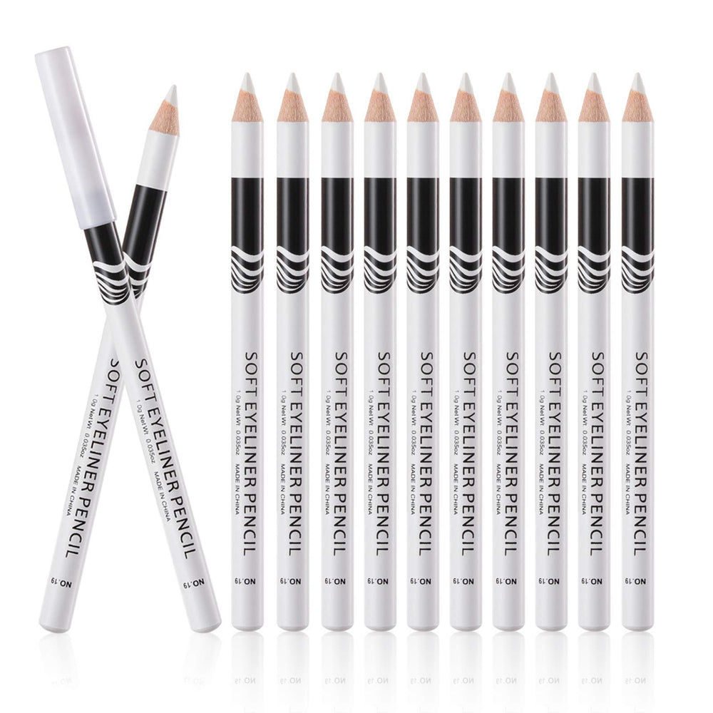 Fashionwu white eyeliner pencil soft-stroke design enables gentle lining.