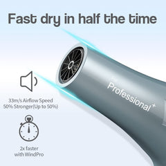 Faszin Ionic Salon Hair Dryer comb attachment enhances smoothing and root lift.