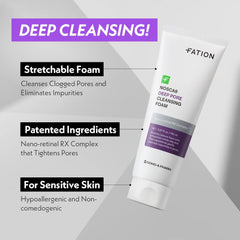 Fation Nosca9 face wash dispenses a precise pour for quick cleansing