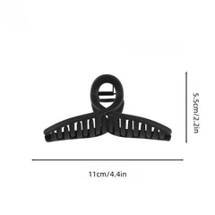 Faucye large claw clip black back view highlighting matte non-slip grip.