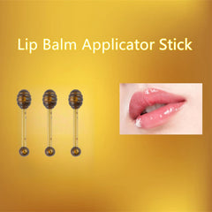 Fazanwey lip gloss scoop demonstrates versatile, multi purpose use for lips and masks