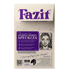 Fazit makeup patches glitter on cheek enhances glow for selfies.
