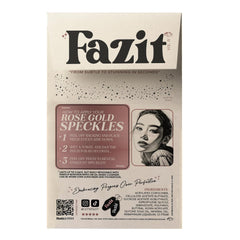 Fazit Makeup Patches Rose Gold Speckles on cheek for festival-ready sparkle
