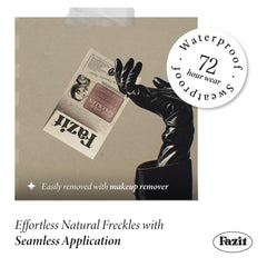 Fazit Makeup Patches Rose Gold Speckles on hand for portable glitter touchups