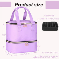 FCQQYWZ Nail Polish Case travel-ready design suitable for home or on the go