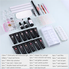 Fcozpjk dual nail forms for precise overlays and long-lasting extensions