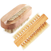 Fcozpjk nail brush wooden handle for precise under-nail cleaning