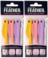 Feather Flamingos Facial Touch-up Razor front view for precise eyebrow and facial detailing
