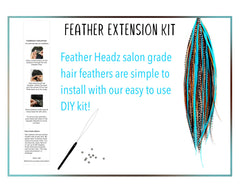 Feather Headz boho-chic hair adds texture and movement with lightweight, natural-feather appeal.