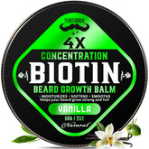 FEBOTE beard balm vanilla jar shows creamy texture for thicker-looking beard.