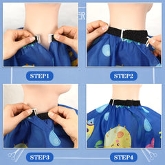 FEBSNOW adjustable-neckline cape provides a comfortable fit for kids.