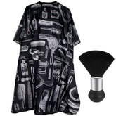 FEBSNOW hair cutting cape floral print ideal for salon and home styling.